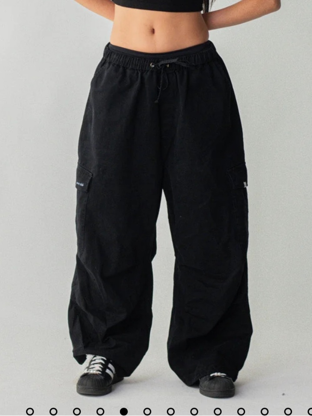 smiley logo parachute pants - Picture 4 of 5